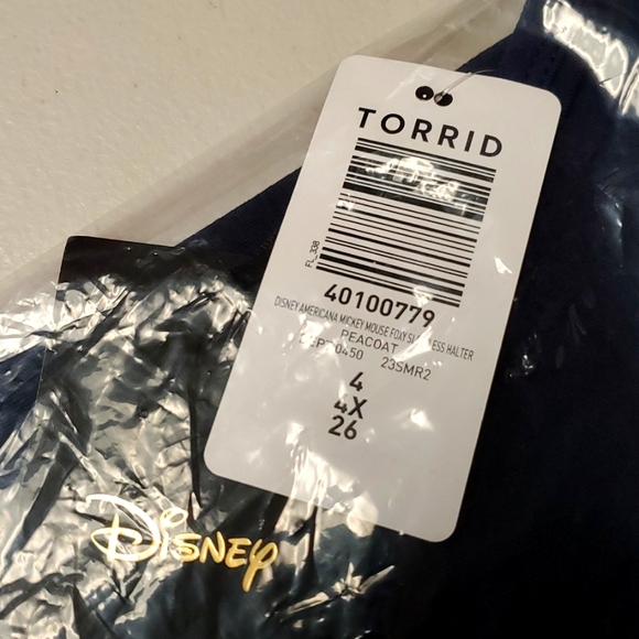 ❤️NWT VINTAGE TORRIID TEE - MICKEY MOUSE FOXY HALTER DISNEY AMERICANA  PLUS SIZE - Picture 10 of 16